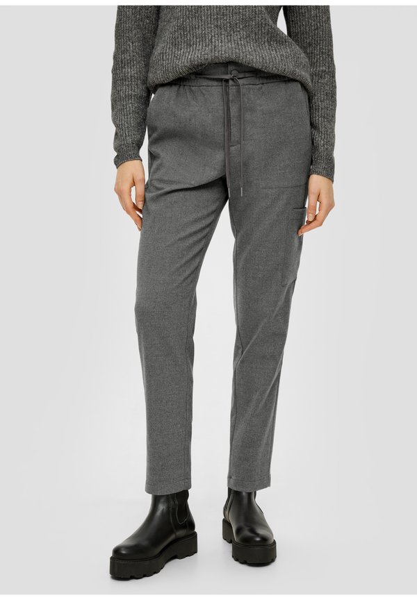 TWILL MIT TAPERED LEG - Jogginghose - graphit