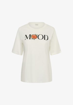 Kaffe Curve, KCALMA T-SHIRT - Tričko s potlačou - chalk