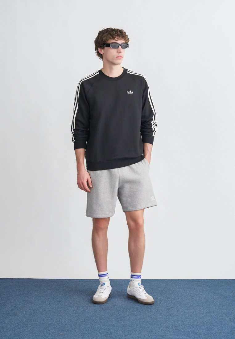 adidas Originals STRIPES CREW - Sweatshirt - black - Zalando.co.uk