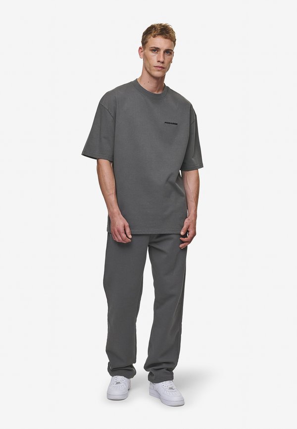 LOGO TEE - Print T-shirt - washed anthracite3