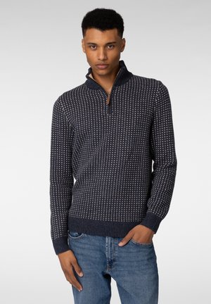 Strikkegenser - navy