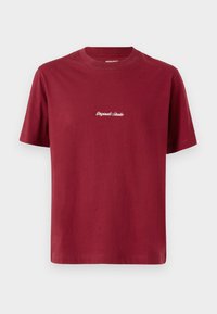 JORNORREBRO EMB TEE SS CREW NECK NOOS - T-shirt print - tibetan red