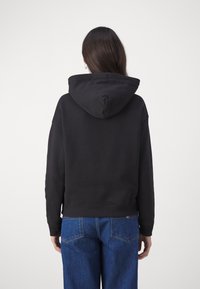 Tommy Jeans LOGO DRAWCORD HOODIE - Felpa - black