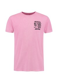Nyomott mintás póló - lemonade pink