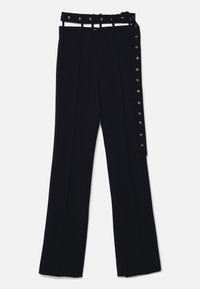 BELT DETAILED FLARE TROUSER - Trousers - black