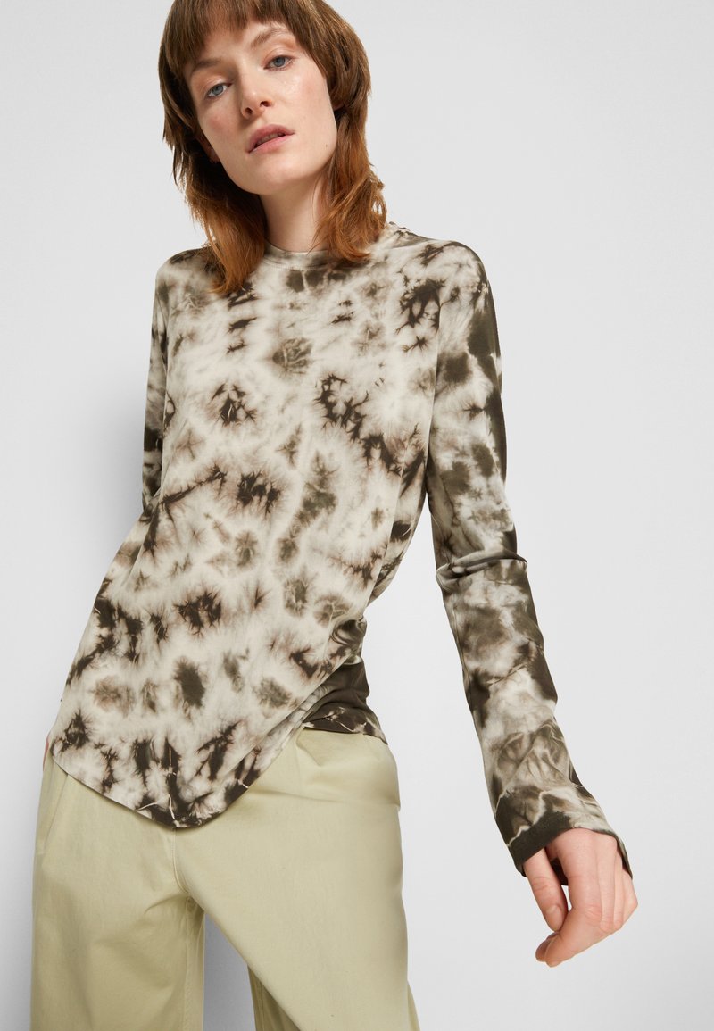 Damen Bekleidung | Proenza Schouler White Label TIE DYE LONG SLEEVE Langarmshirt ecru/taupe/grün - RO84684 Damen Bekleidung | Proenza Schouler White Label TIE DYE LONG SLEEVE Langarmshirt ecru/taupe/grün - RO84684