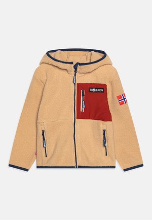 AURLANDSFJORD UNISEX - Fleece jacket - desert/mystic blue/red clay