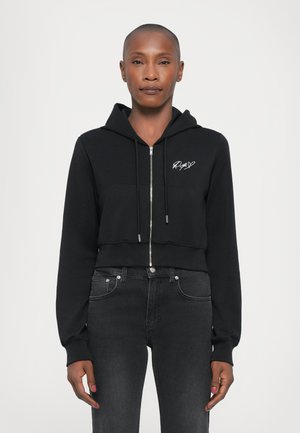 Zip-up sweatshirt - multi black