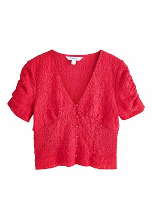 V-NECK SHORT SLEEVE - Palaidinė - pink