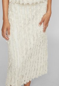 VILA VINABILA MIDI SKIRT - sukňa v tvare A - birch