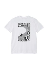 s.Oliver MIT FRONT - T-Shirt print - weiß