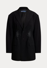 EMBROIDERED WOOL BLAZER - Puspaltis - black