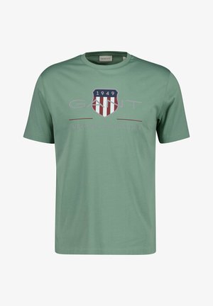 GANT, REG ARCHIVE SHIELD SS T-SHIRT - T-shirt imprimé - grün surplus mint