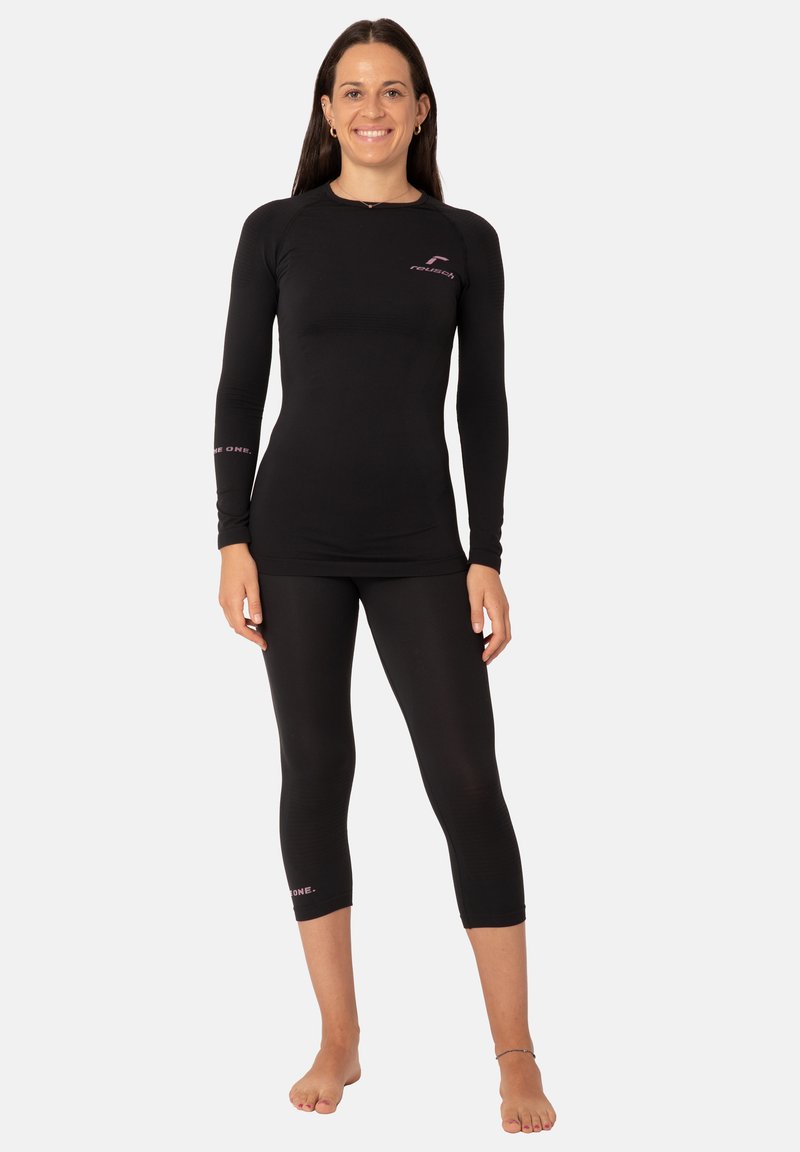 Reusch FUNKTIONS SET 3/4 WARM - Camiseta interior - black begonia pink