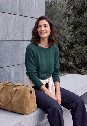 Cecil, PULLOVER MIT RUNDHALS UND STRUKTURMIX - Pullover - dark sea green melange