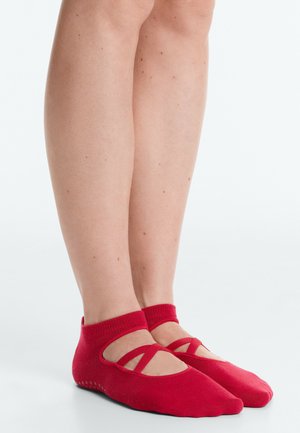 OYSHO, Chaussettes invisibles - red
