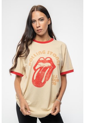 THE ROLLING STONES US TOUR RINGER - Print T-shirt - orange
