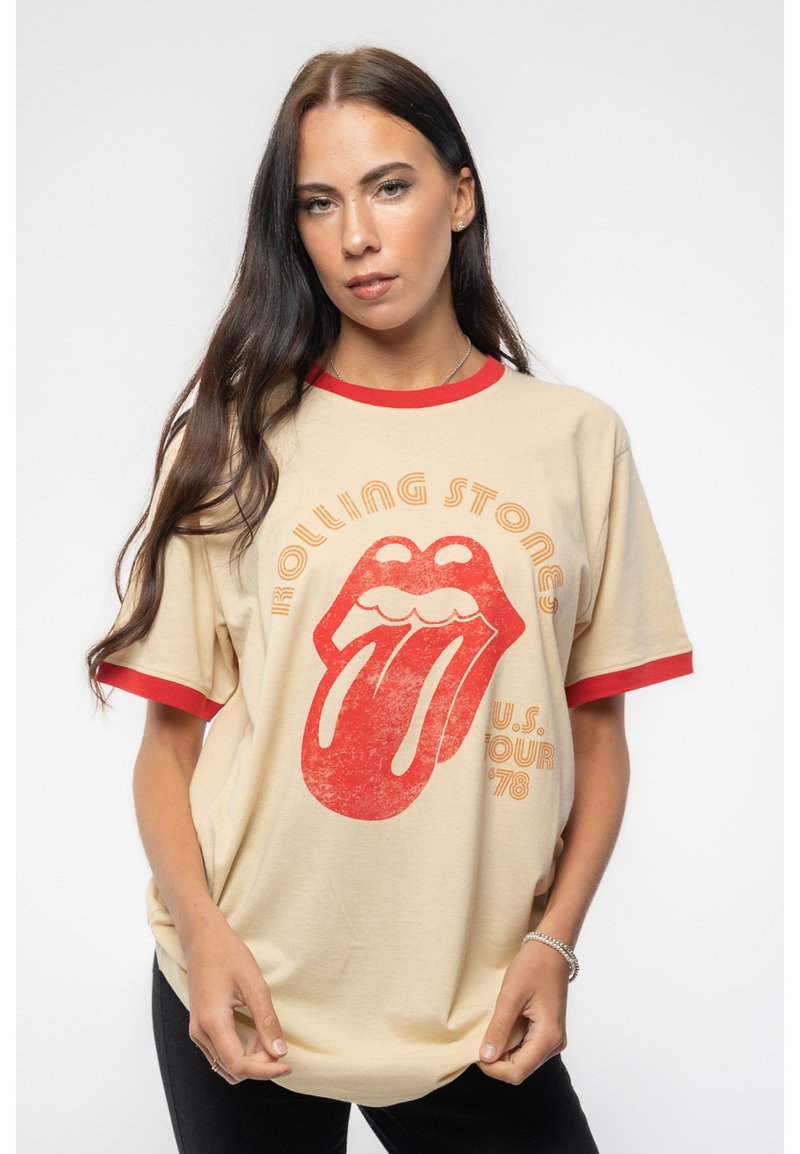 Paradiso Clothing THE ROLLING STONES US TOUR RINGER - Print T-shirt - orange