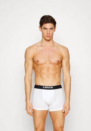 MEN SOLID BASIC BOXER BRIEF ORGANIC 2PACK - Panties - white/black