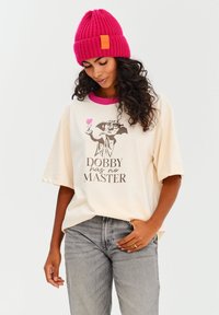 NAOKO Triko s potiskem - off-white