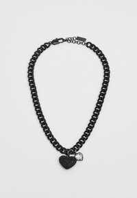 HEART BALLOON PAVE NECKLACE - Halskette - black