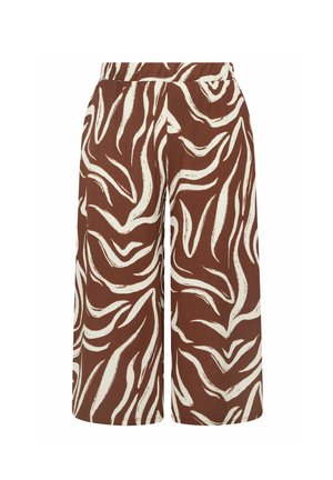 Yours Clothing, WOMEN'S SUMMER TROUSERS - Bukser - chocolate