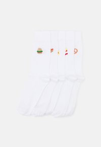 5 PACK - Calcetines - white