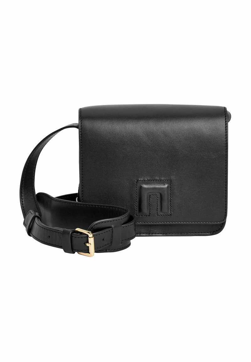 Next LEATHER SUEDE LINED CROSSBODY BAG Across body bag black