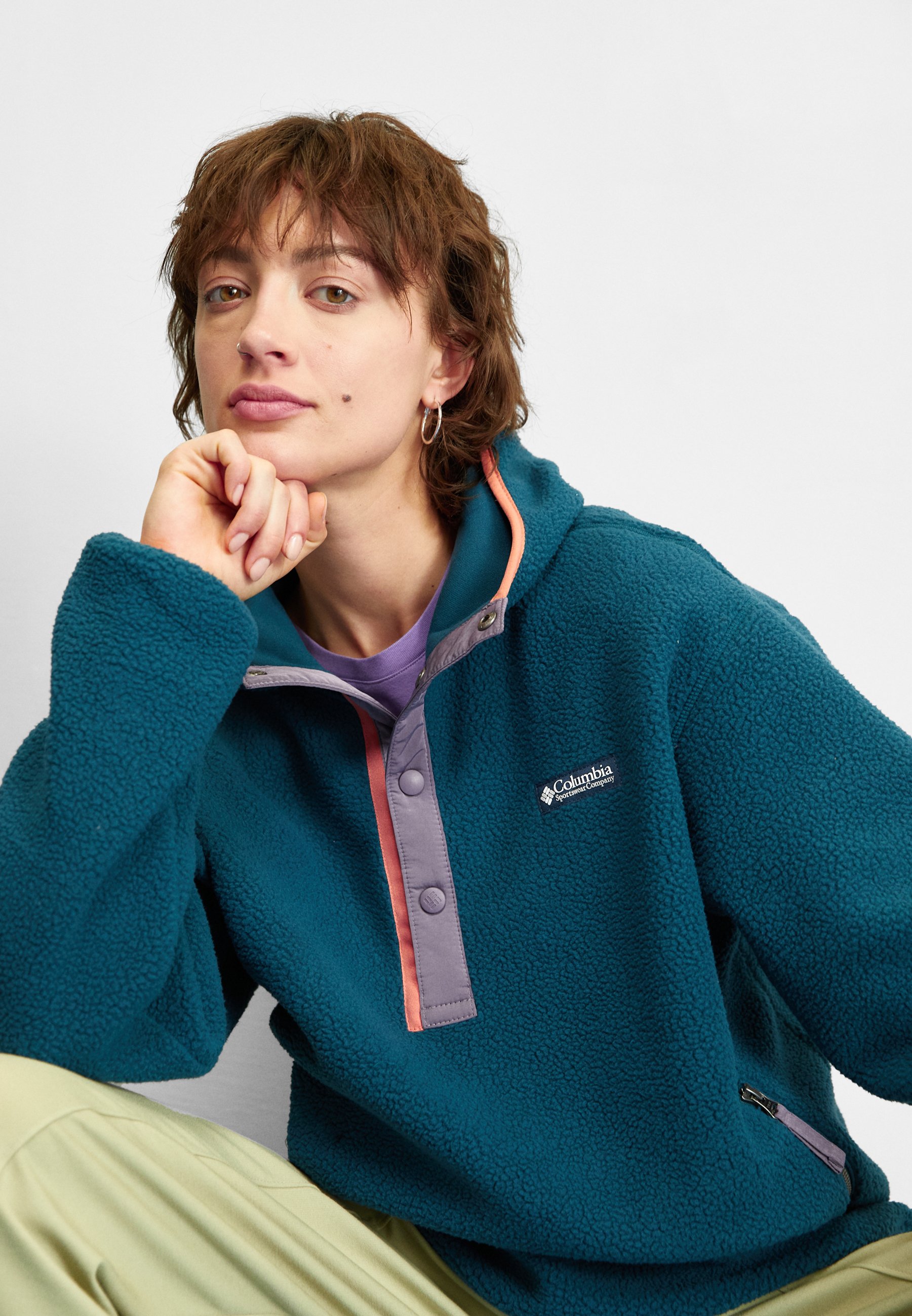 Columbia HELVETIA™ HOODIE - Sweat polaire - night wave/bleu - ZALANDO.FR