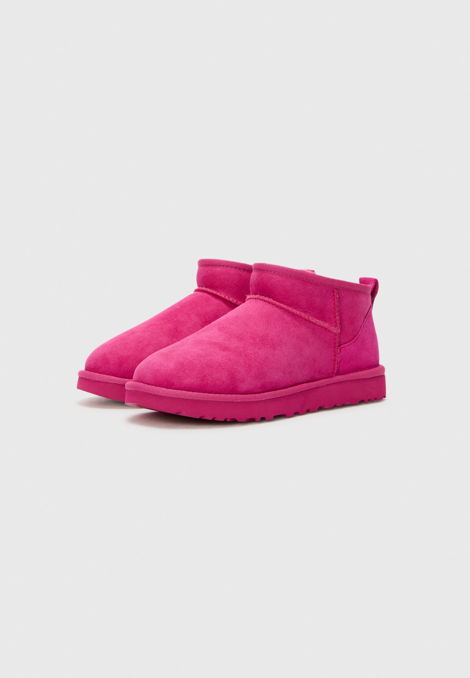 UGG CLASSIC ULTRA MINI - Classic ankle boots - dark peony/pink