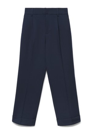 Calliope, PANTALONE LUNGO TINTA UNITA - Trousers - blu notte