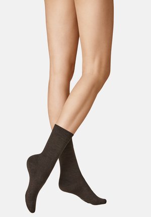 CARE - Socken - brown mel