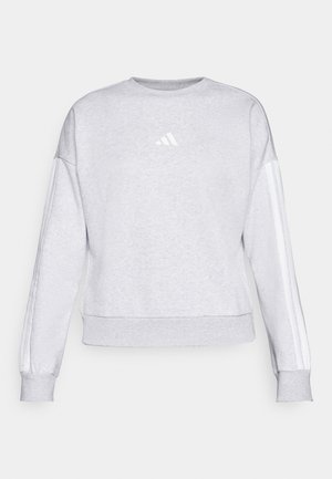 adidas Sportswear, ESSENTIALS 3-STRIPES - Sweatshirt - light grey heather/white