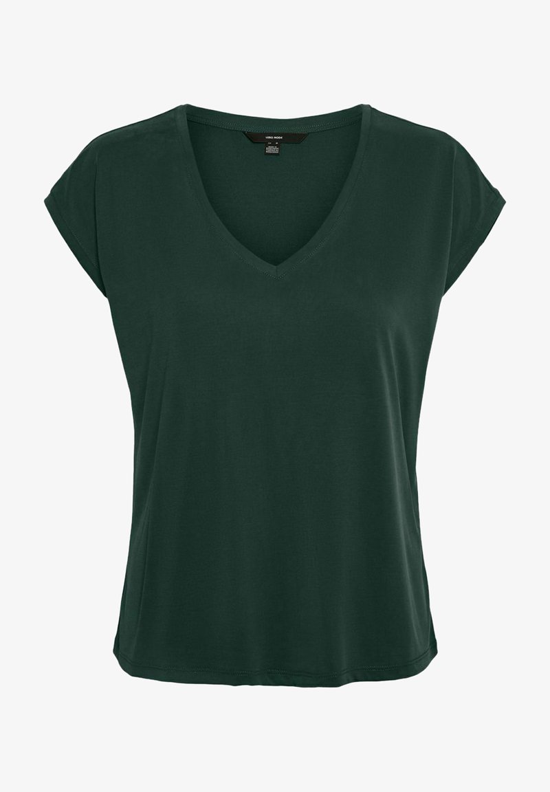 Vero Moda VMFILLI V NECK TEE - Βασικό μπλουζάκι - pine grove