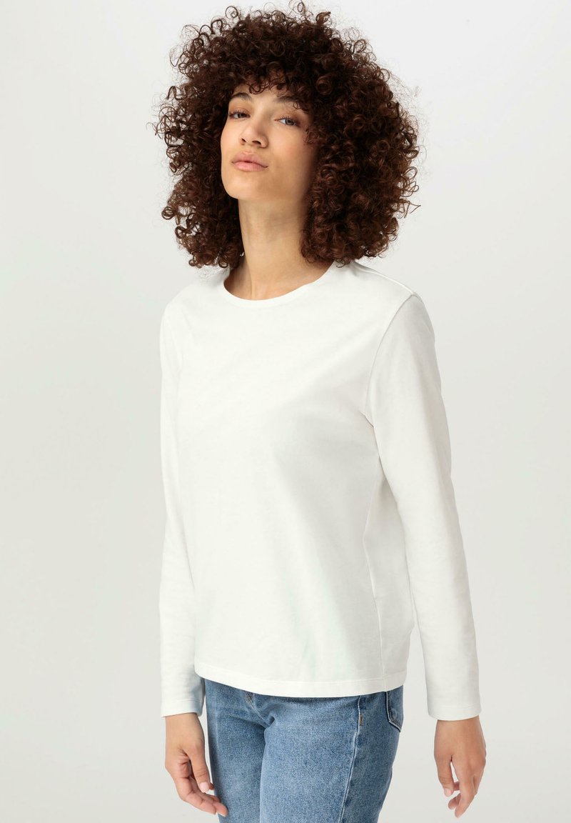hessnatur Langarmshirt - naturweiss
