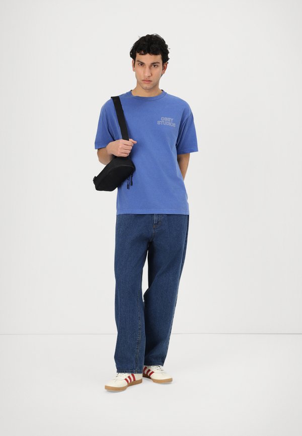 OUTLINE UNISEX - Print T-shirt - pigment electric indigo4