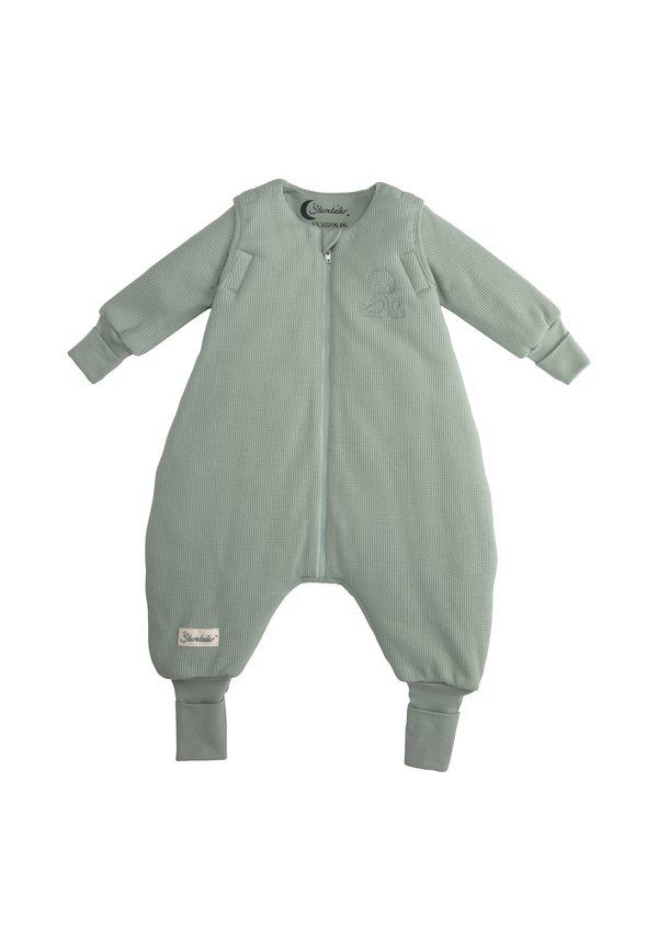 Nachtwäsche Schlafsack - dunkelgrün meliert