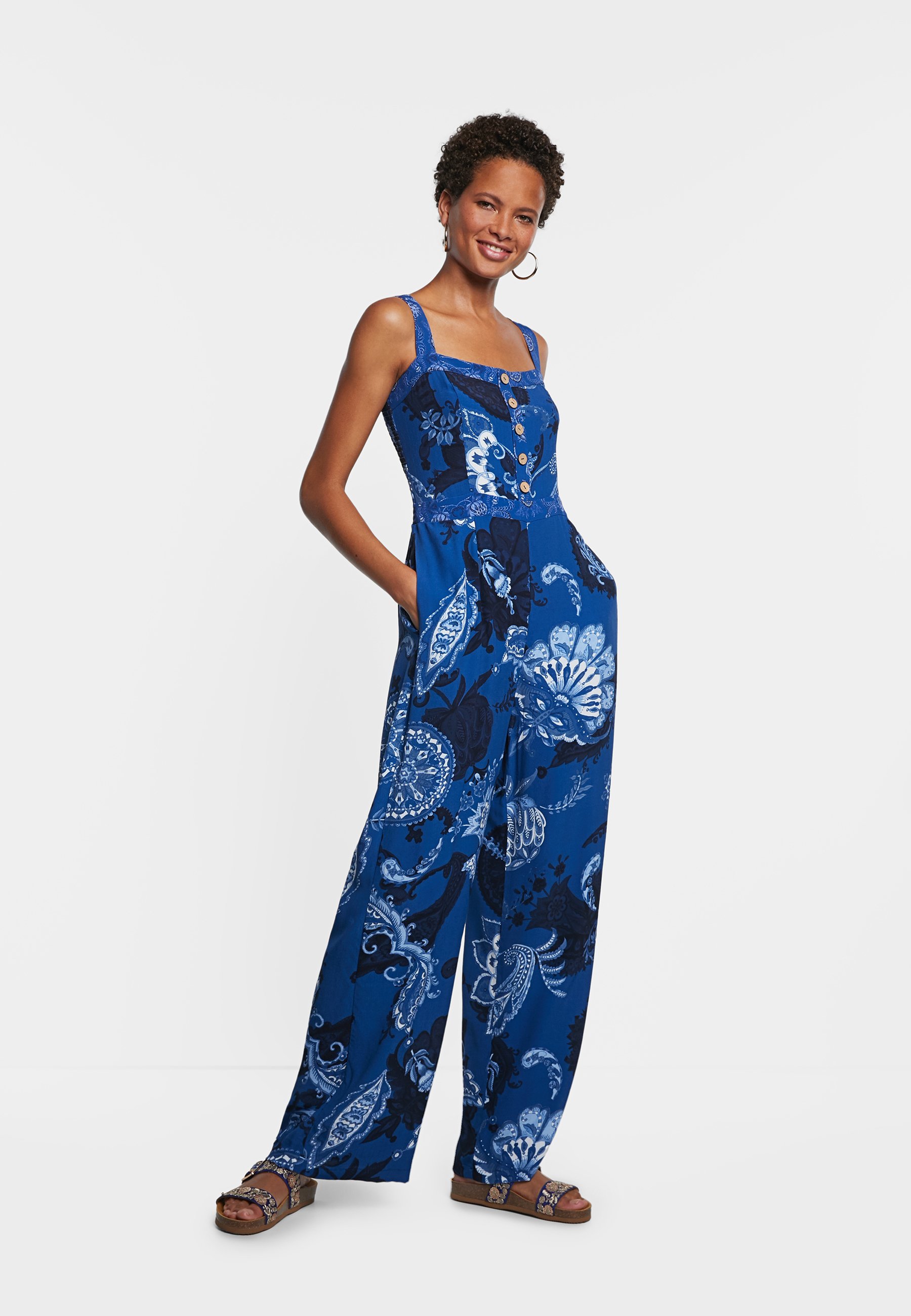 Desigual PATRICIA - Tuta jumpsuit - blue/blu - Zalando.it