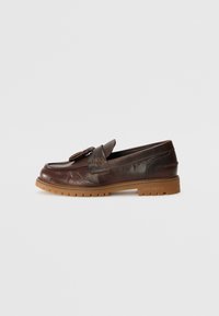 Les Deux TAYLOR - Loaferit/pistokkaat - dark brown