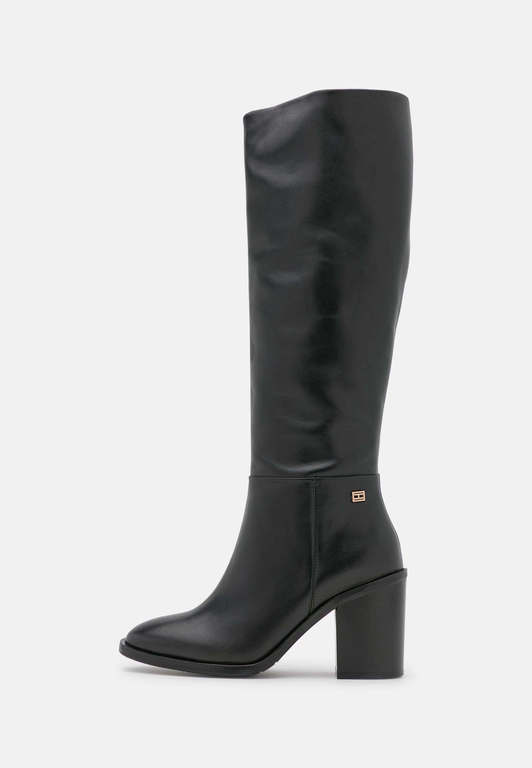 Tommy Hilfiger FLAG STUD LONGBOOT - Laarzen - black/Zwart - Zalando.nl