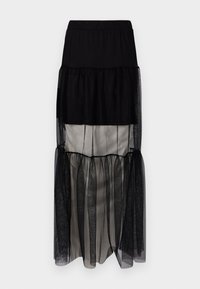ONLTULLA LONG SKIRT BOX - Jupe longue - black