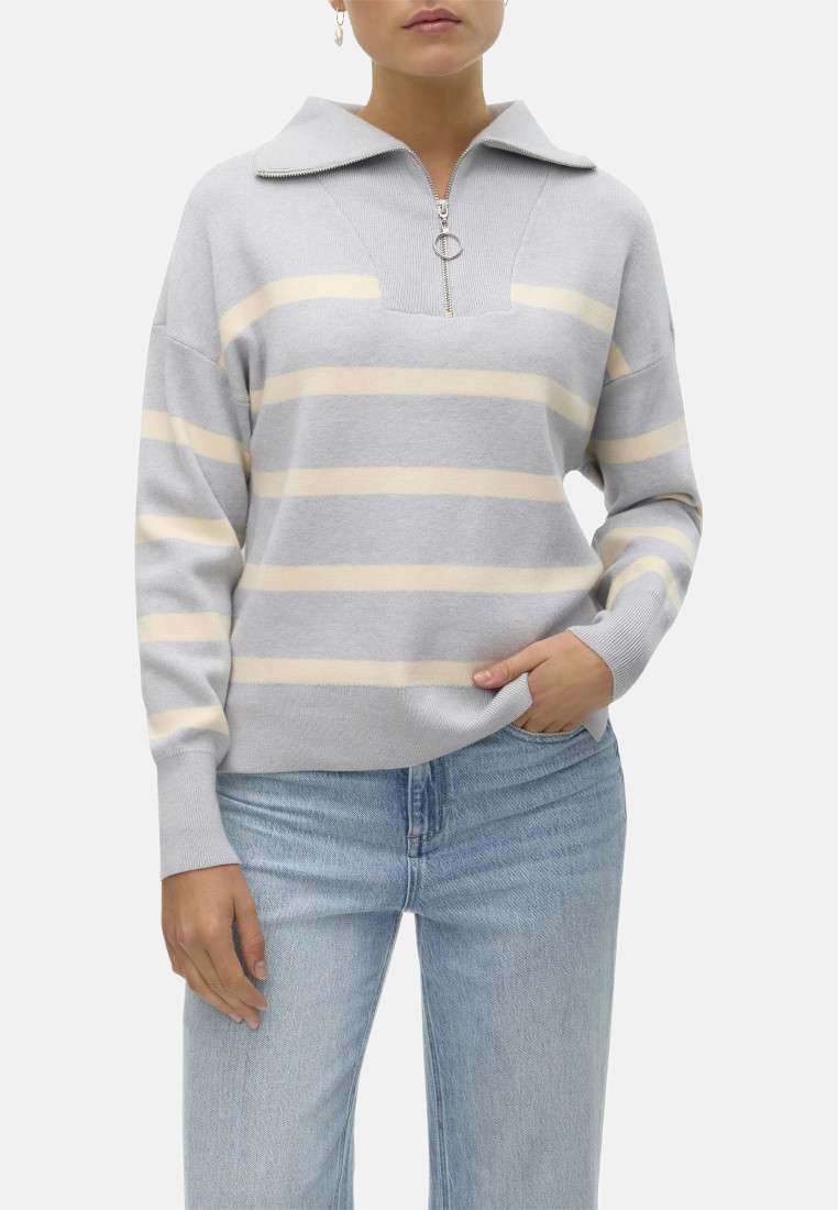 Vero Moda Pullover - gris clair