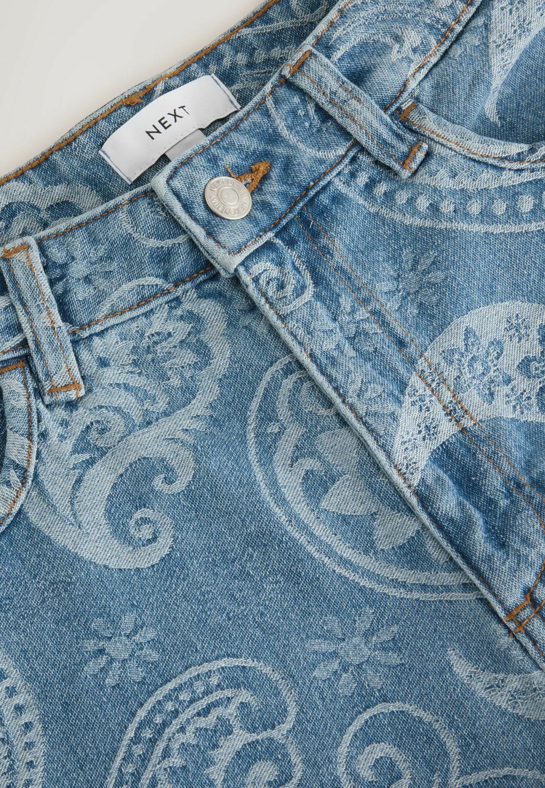 Next REGULAR FIT - HIGH WAIST MOM SHORTS . - Jeansshort - denim