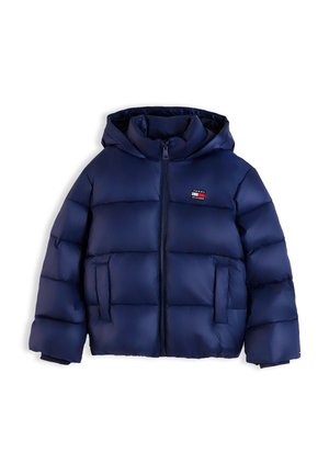 Tommy Hilfiger, HOODED SHINY PUFFER JACKET UNISEX - Winterjacke - dark blue