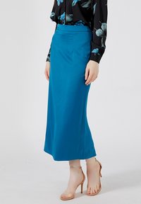 Smart and Joy DROITE MIDI - Jupe crayon - bleu sarcelles