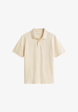 GANT, TEXTURED - Pikeepaita - creamed white