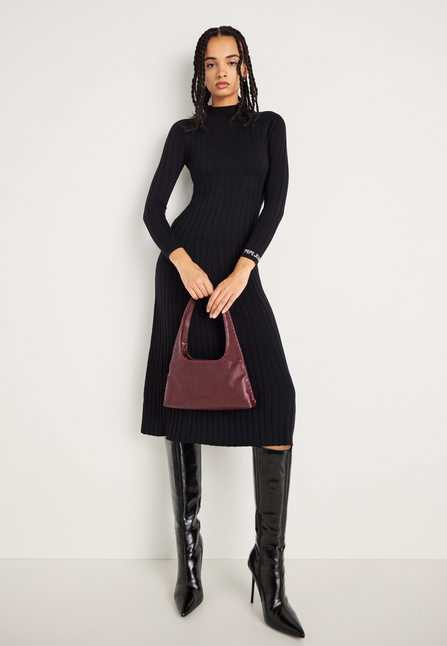 Pepe Jeans CARLA DRESS - Jumper dress - black - Zalando.co.uk