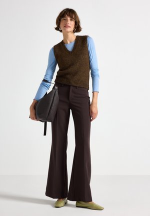 INGA - Bukser - dark brown