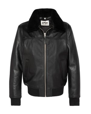 Chaqueta de cuero - black