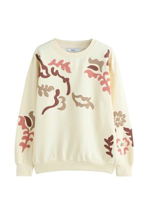 WITH APPLIQUÉ DETAILS   - Sweatshirt - white